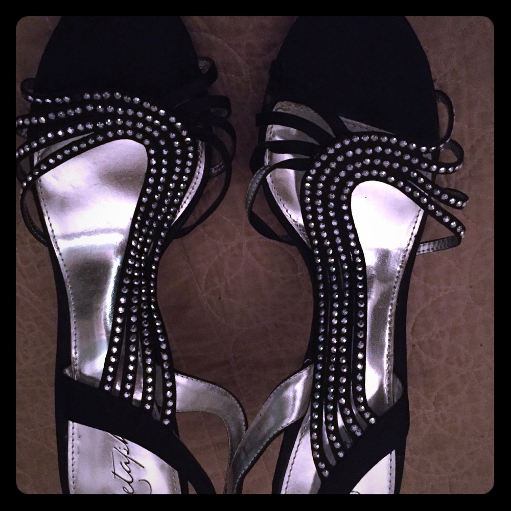 Never worn shoes that glitter